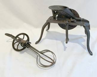 Antique Cast Iron Cherry Pitter And Mixer