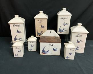 Hull Bluebird Spice Canister Set