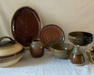 Brown Stoneware Pottery
