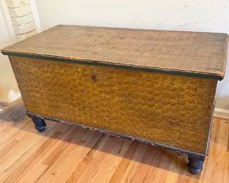 Antique Painted Blanket Chest