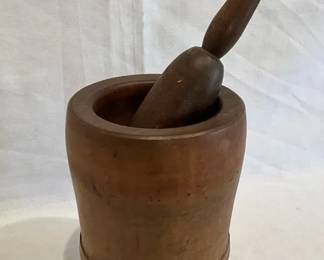 Antique Mortar And Pestle Set