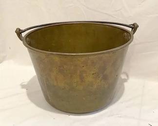 Antique Brass Jam Pot