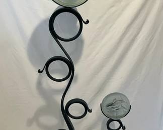 Metal Dolphin Candle Holders