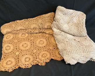Vintage Hand Crochet Bedspreads