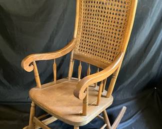 Cane Back Rocking Chair