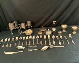 Silver Plated Flatware And Accessories