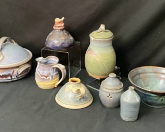 Blue Earthen Stoneware