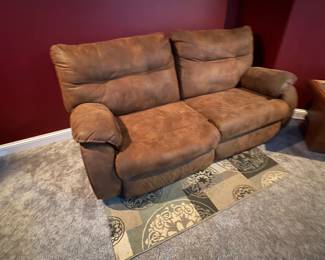 . . . suede love seat