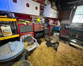 . . . four Craftsman tool chests