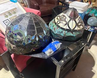 . . . the beautiful stained-glass shades