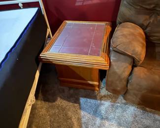 . . . another glass table