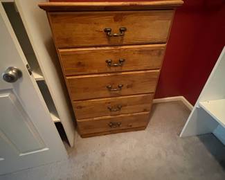 . . . five-drawer dresser