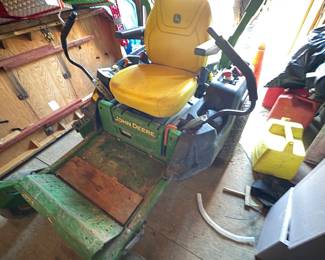 . . . John Deere zero turn -- no deck