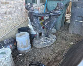 . . . yard statue