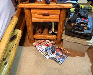 . . . log night stand