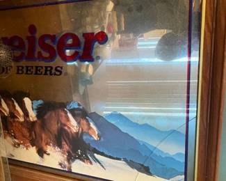 . . . large Budweiser mirror