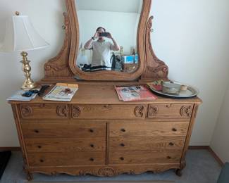 Solid oak dresser