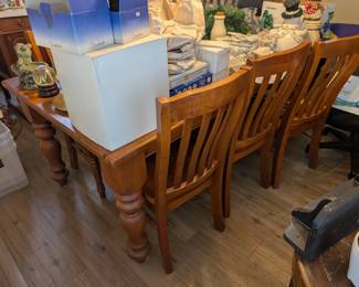 Dining table with chairs