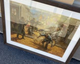 Tombstone Turmoil By Western Artist, Andy Thomas