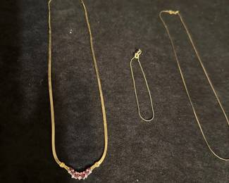 14K Gold Chains And Bracelet