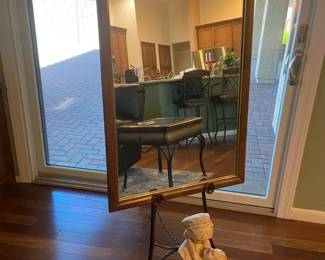 Magic Mirror And Stand With Mother And Child Bust