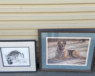 Authentic Signed And Numbered Print Shepard In Winter