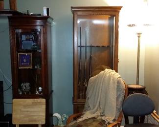 Gun cabinets and part of entertainment ctr