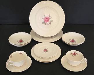 Spode Billingsley Rose... Highly Sought After Scalloped Jewel Shape