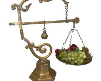 VintageAntique Brass Steelyard Tuscan Scale