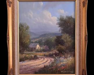 George Kovach Original Oil Painting  Texas Hill Country Landscape