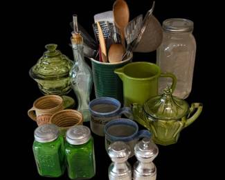 Imperial Glass Candy Dishes  Lots of Green