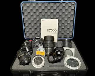  04 Professional Nikon D7000 DSLR Kit  4 Lenses, Teleconverter  Tundra Hard Case