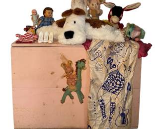 Solid Childs Toy Box Handmade Excellence  Find Dennis the Menace  Rare GoGo Girl Collectibles