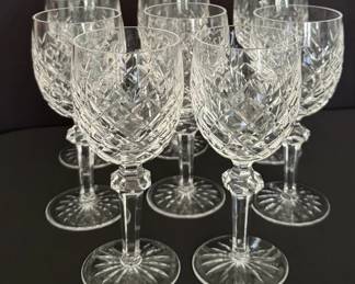 Waterford Rare 8 Goblets Highly Sought After... For a More Dramatic Table Setting