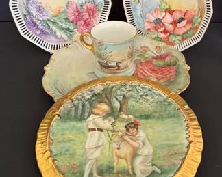 Hand Painted Rosa Lee Yarbro Collector Plate Plates