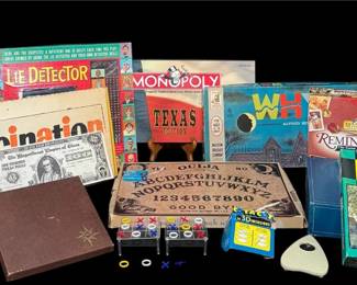 Vintage Games Ouija, Fascination Maze, Mattel Lie Detector And more