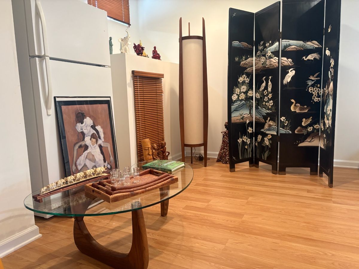 MCM Furniture, Modeline Floor Lamp, Chinese Screen, Art