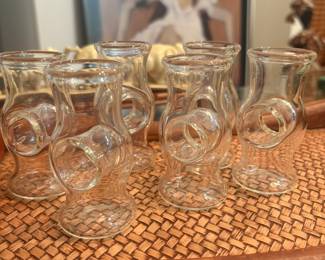 Blown glass shot glasses