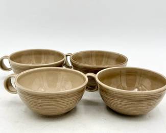 (4) Steubenville Pottery Raymor "Contempora" Tan Cups