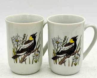 (2) MCM Fred Roberts Mugs