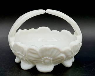Westmoreland Milk Glass Basket