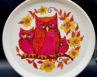 1970s Gunnar Owl Tray Plastic