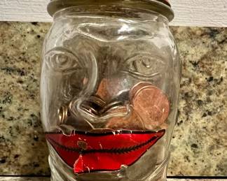 Pennies in a Lucky Joe Bank — Unsearched Coin Collection