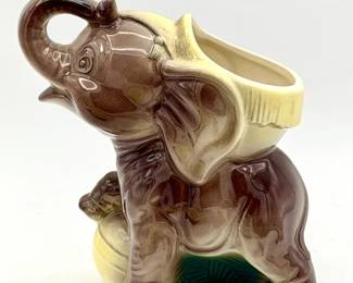 vintage Royal Copley Style Circus Elephant Planter