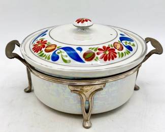 vintage Royal Rochester Fraunfelter covered casserole dish