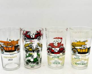 Vintage Antique Cars Drinking Glasses