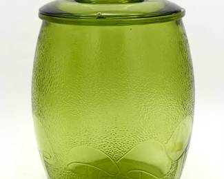 Vintage Mushroom Bartlett Collins Avocado Green Cookie Jar