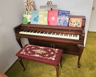 MCM Wurlitzer Spinet piano.