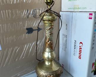 Copper and Brass Lamp $40.00