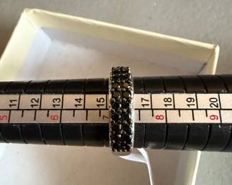 Size 7 Sterling Silver Spinel Band Ring $16.00